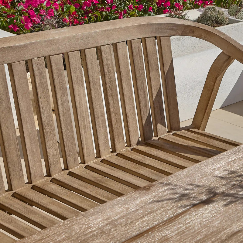 Keosauqua Solid Wood Acacia Outdoor Bench