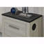 Table de chevet brune
