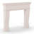 Nova French Cast Stone Fireplace Surround with Beveled Hearth-103833603-103833608