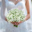 Fleurs artificielles Babys Breath 18 pièces Gipsophila pour fête de mariage