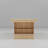 Modern Conference Table With Built-In Storage Shelves - Natural Wood Finish