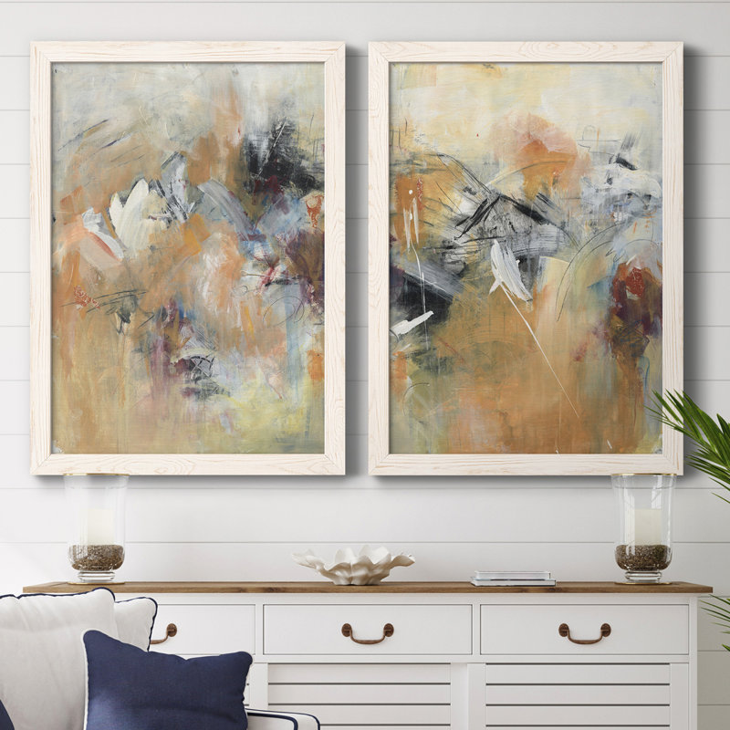 " Frozen Spring I " 2 - Pieces, 24" H x 20" W x 1" D, White