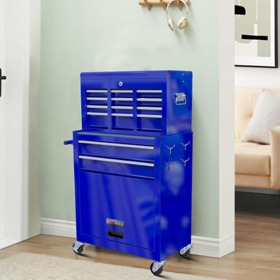 24.22'' W 6 -Drawer Steel Bottom Rollaway Chest with Wheels