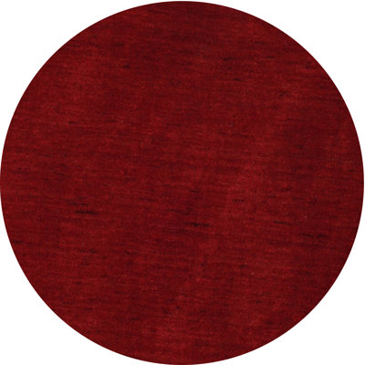 Tapis contemporain marron / rouge