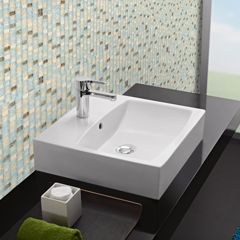 Mesh Pess Grid Stone Tile, Gray/Tan