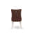 Dallas Parson Dining Room Chairs, Button Tufted Back with Nailhead Trim, Burgundy Polyester Fabric Padded Chairs, Set of 2, Linen White-1233069989