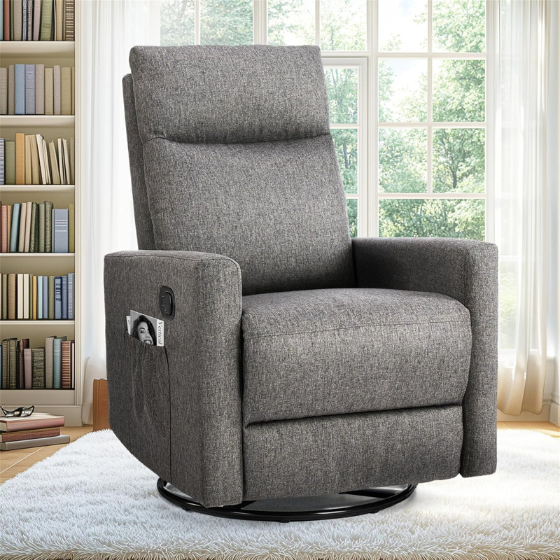 Chaise berçante pivotante, Gris