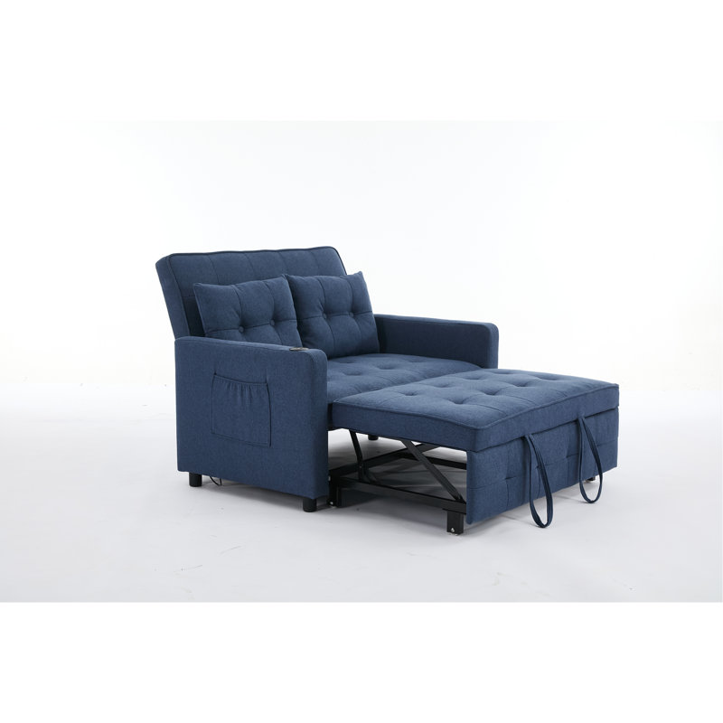 Canapé-lit convertible 3 en 1 Sleeper Chair, Bleu