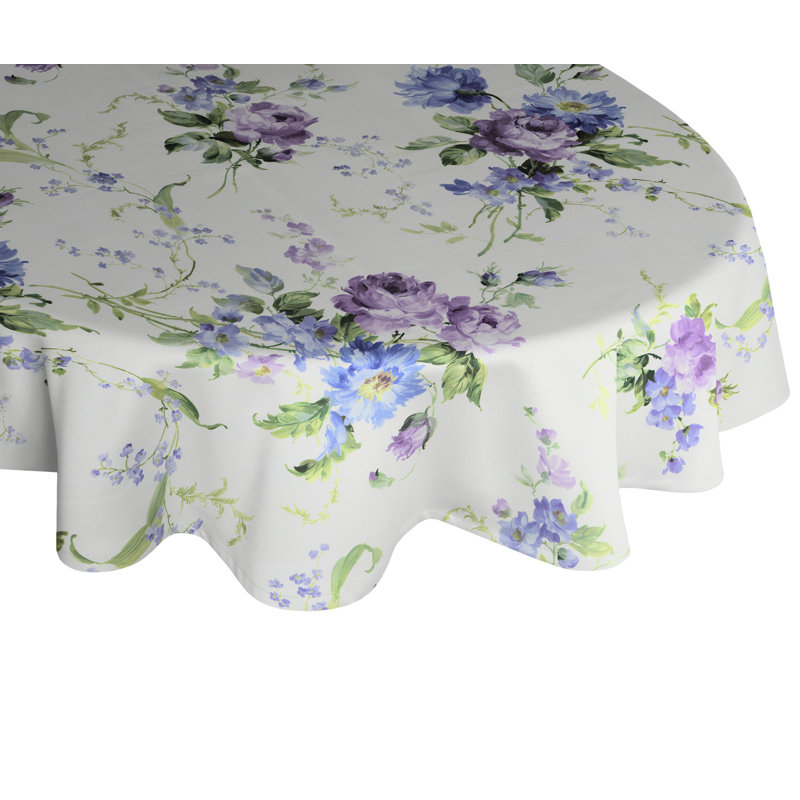Pansy Tablecloth, Violet/Blue