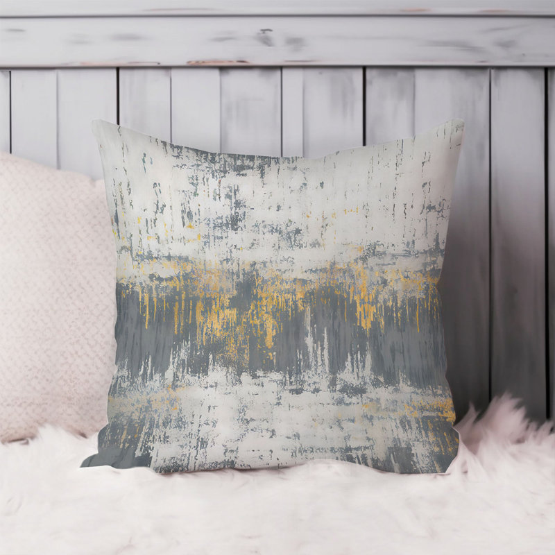 Abstract Polarized Dream Scape Paint Brush Strokes Modern Transitional