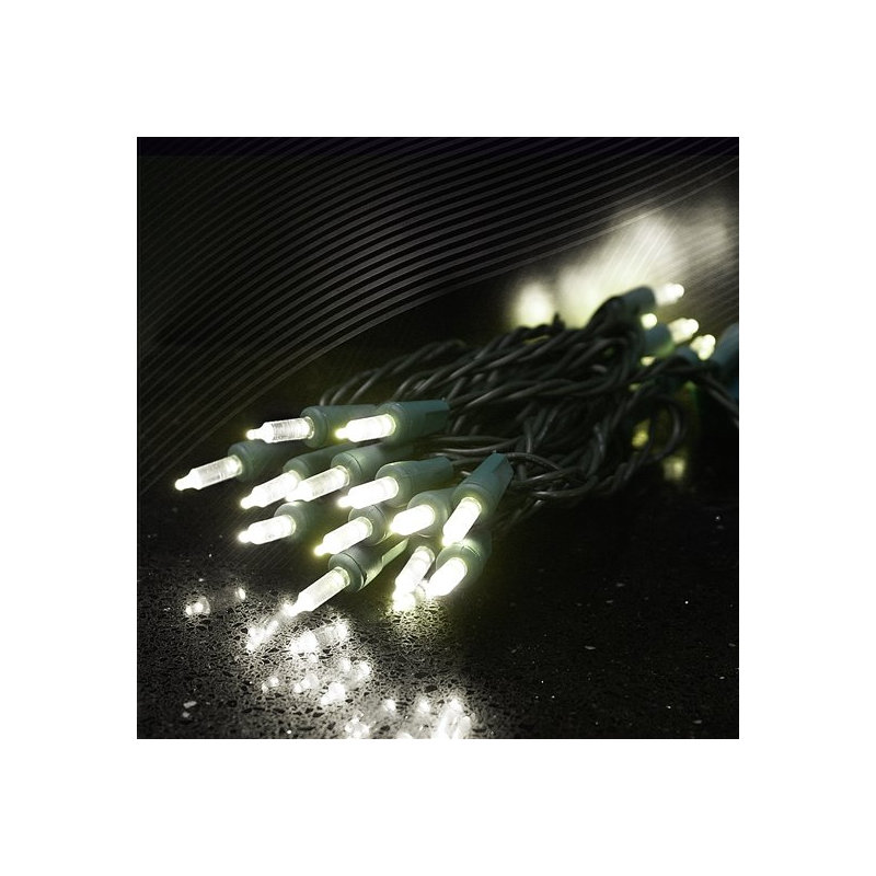 Guirlande de 50 lumières, Blanc pur