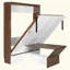 Lit escamotable avec bureau escamotable Murphy-1444920372