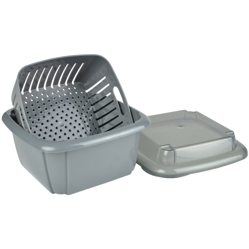 Ensemble de 2 contenants alimentaires Scheid, Gris