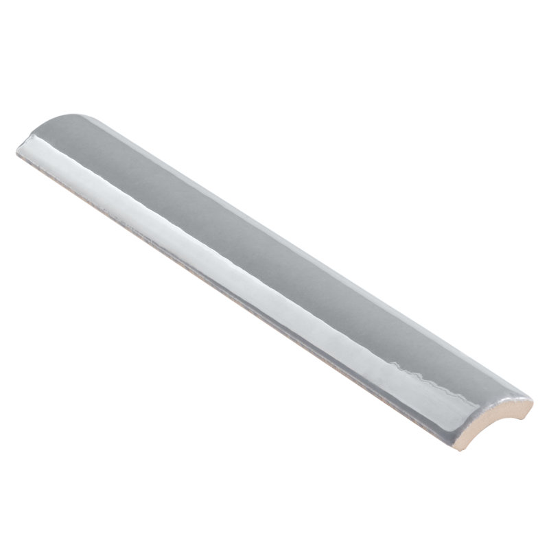 Carrelage mural rond en porcelaine polie de 1/4 po x 7,87 po Remington, Gris
