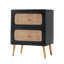 Table de chevet 2 tiroirs Okkra-615195602