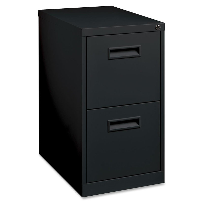 Fortress 15'' Wide 2 -Drawer Steel File Cabinet, Black