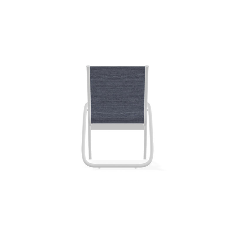 Fauteuil de patio Gardenella, Blanc texturé, Denim Augustine