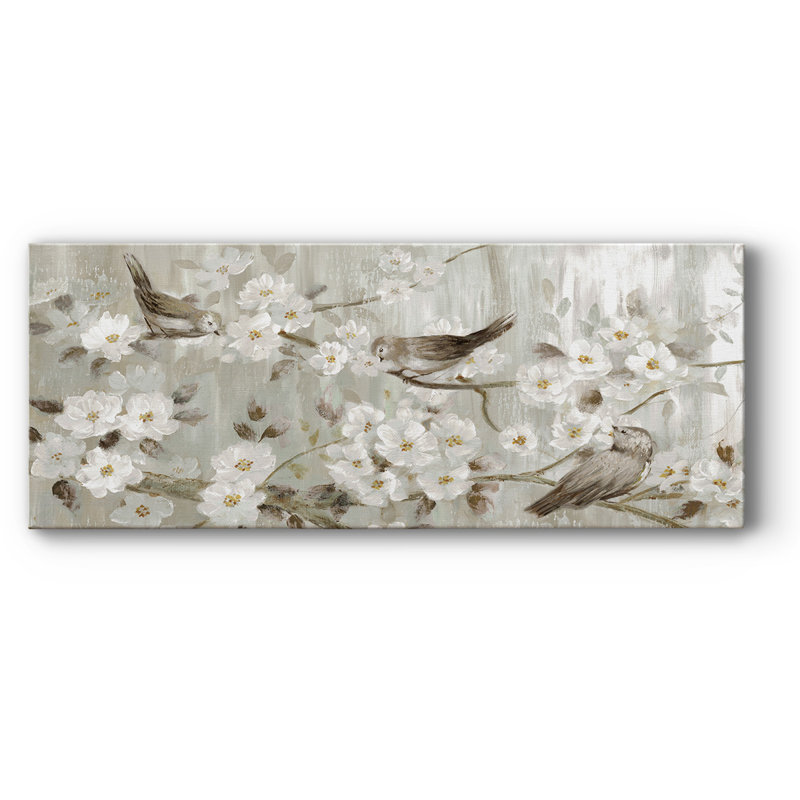 Chansons du printemps sur toile, H 24 po x l 60 po x P 1,5 po