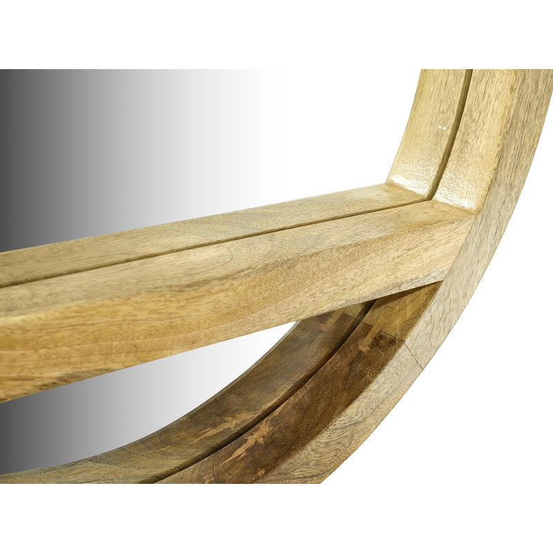 Ciotti Round Mirror, Light Oak