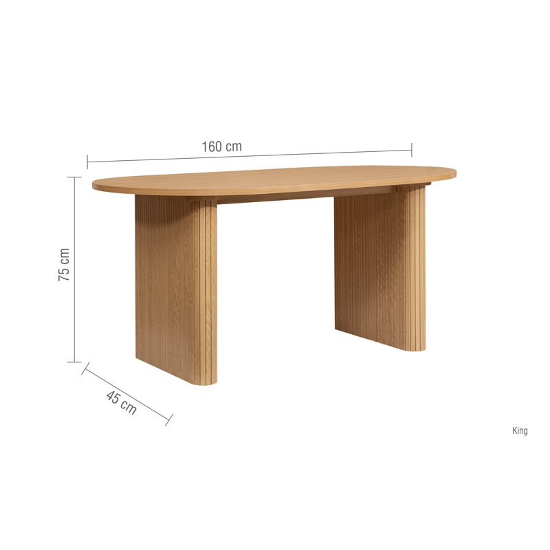 Suire 4 - Person Dining Set, Oak, Brown