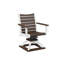Berlin Gardens Bristol Regular Top With White Base Swivel Rocker Dining Chair-422326989