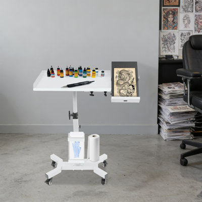 Chariot-plateau avec station de table rotative
