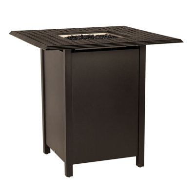 Square Bar Height Fire Table