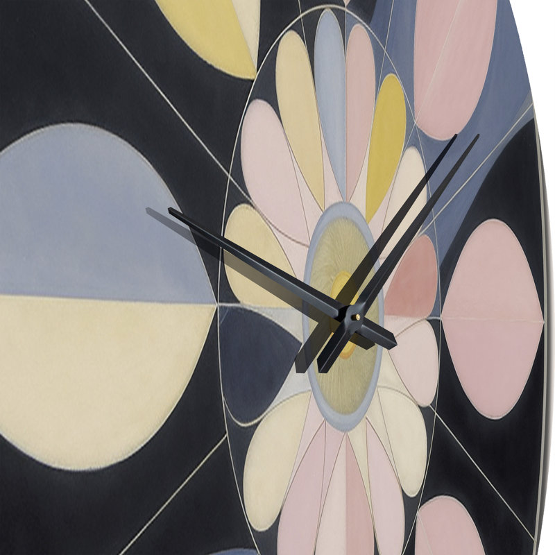 Horloge murale à spirales abstraites Universal, Moyenne