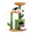Oasis Series 32-Inch Cactus Plush Cat Tree