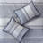 Comforter Navy Queen 7 Piece - Bedroom Bedding With Comforter, Shams, Pillows & Bed Skirt Geometric Woven Decorative-121233389-121233390