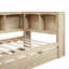 Structure de lit de jour simple, lit gigogne, armoires de rangement, USB