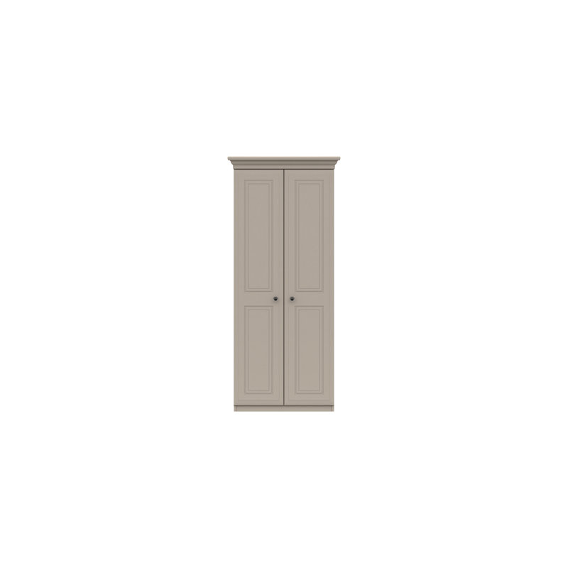 Warminster 2 Door Manufactured Wood Wardrobe, Fired Earth