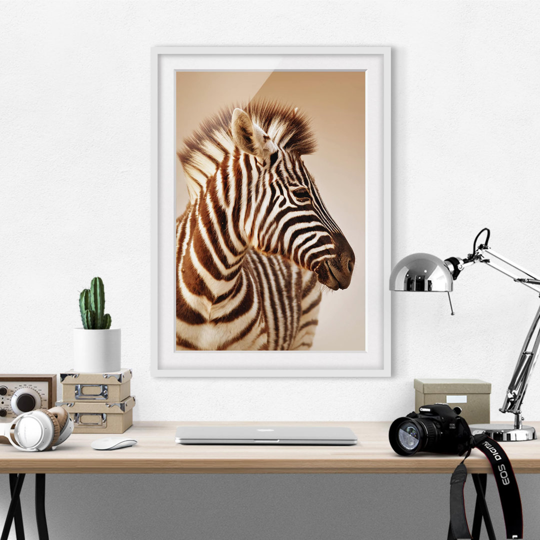 Wandbild Babyzebra