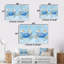 «Blue Yellow Coastal Crab Bataille», ensemble de reproductions d'art mural animaux-107189534-107189535