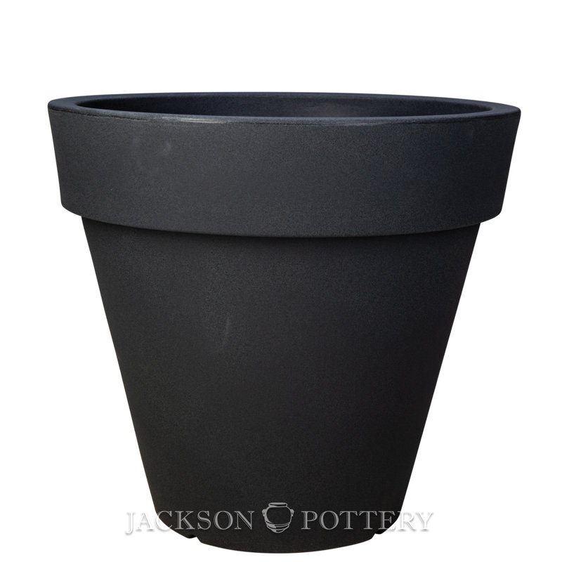 24 in. Pegasus Planter - Dark Anthracite, 22" H x 24" W x 24" D, Gray