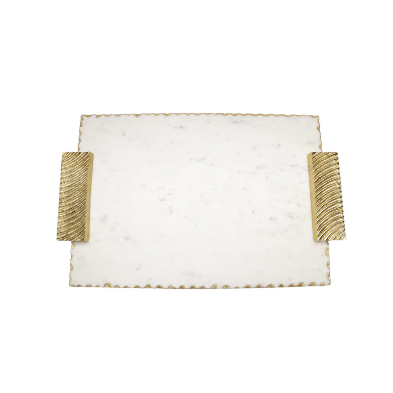Mercer41 Carshalton Metal Tray, Gold