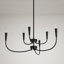 Lustre classique / traditionnel à 6 lumières de style bougie Kaymarie