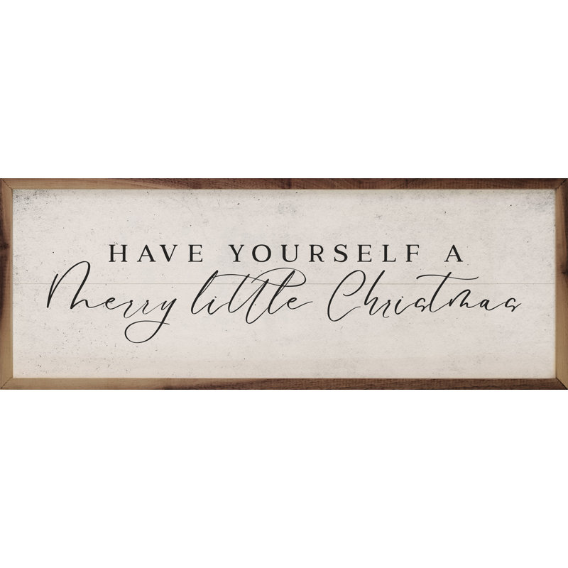 Merry Little Christmas - blanc, H 12 po x l 36 po