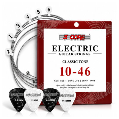 Ensemble de 5 cordes pour guitare électrique à 5 cordes nickelées