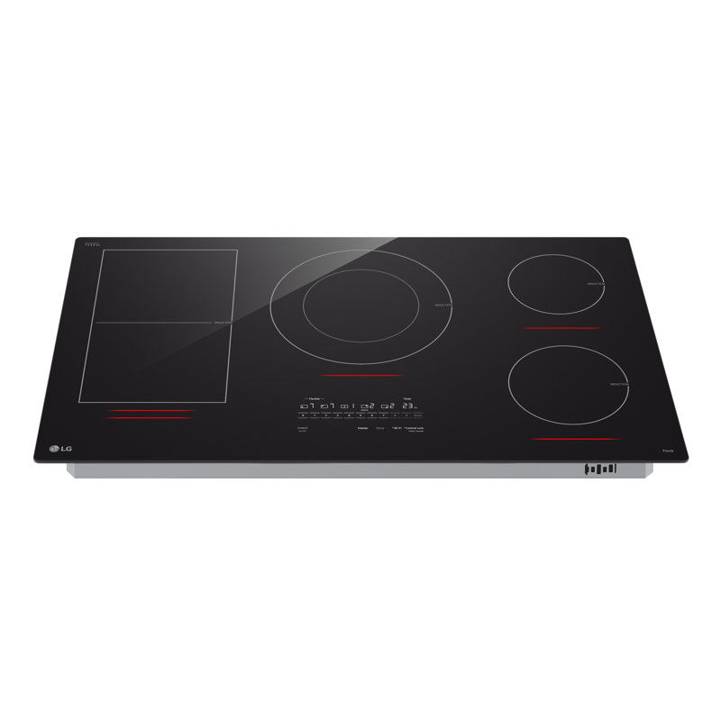 LG 36" Smart Induction Cooktop with UltraHeat, 5.0kW Element, Black Ceramic
