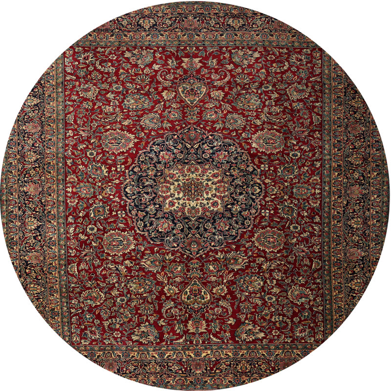 Cearlait Oriental Indoor Rug, Round 3'