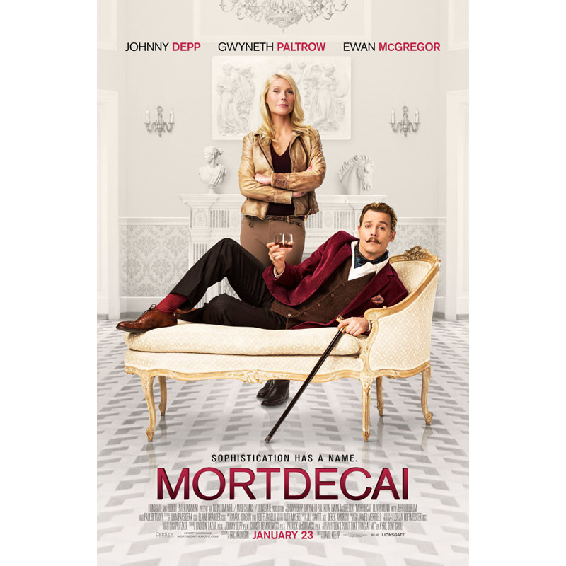 Mortdecai, 24" H x 16" W