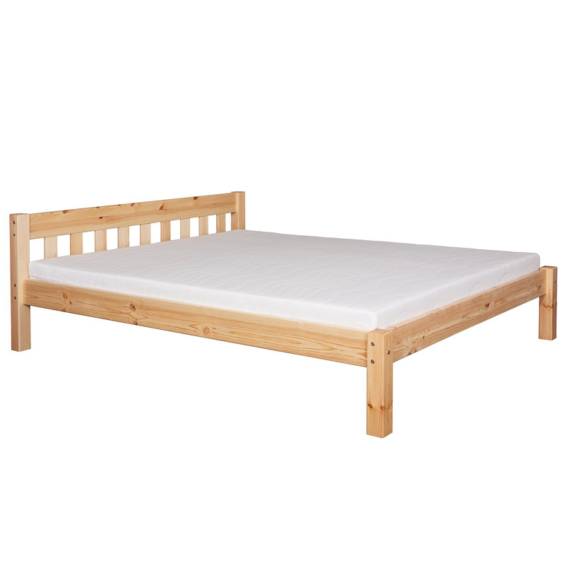 Fay Solid Wood Bed, Natural, European Single (90 x 200cm)