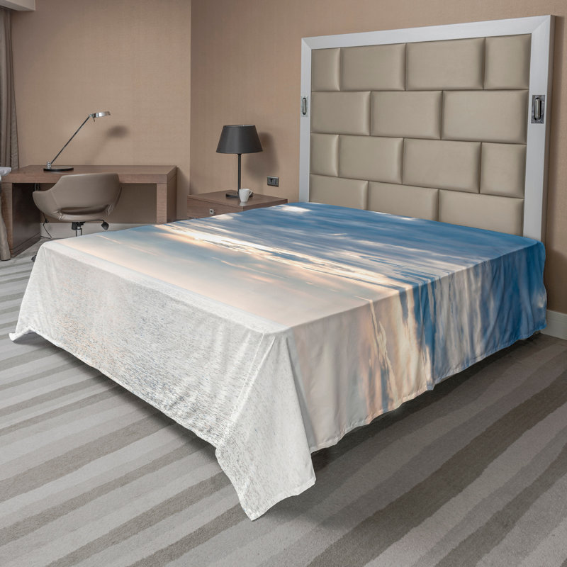 Drap plat Ambesonne, Drap plat pour très grand lit californien