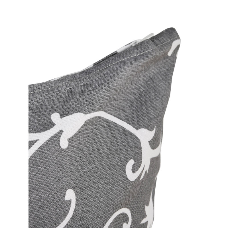  Housse et insert de coussin d'extérieur carré en coton, Gris