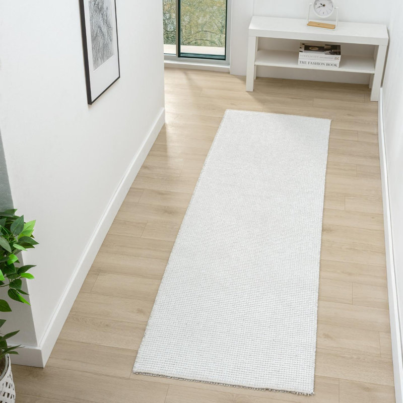 Two Tone Fringed Area Rug, Runner 2' x 7'
