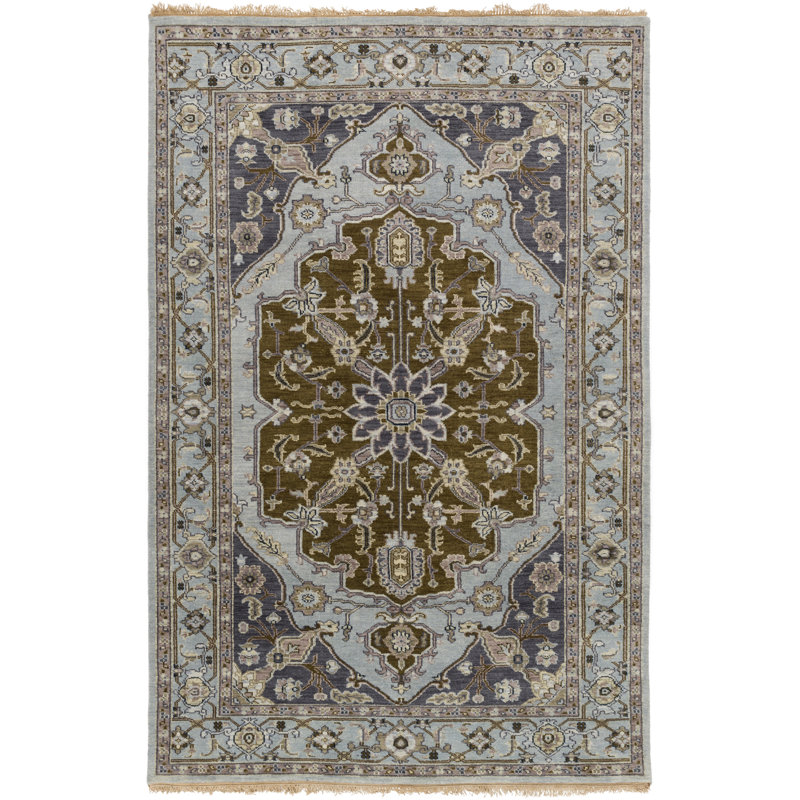 Zeus Handmade Wool Oriental Area Rug, Rectangle 2' x 3'