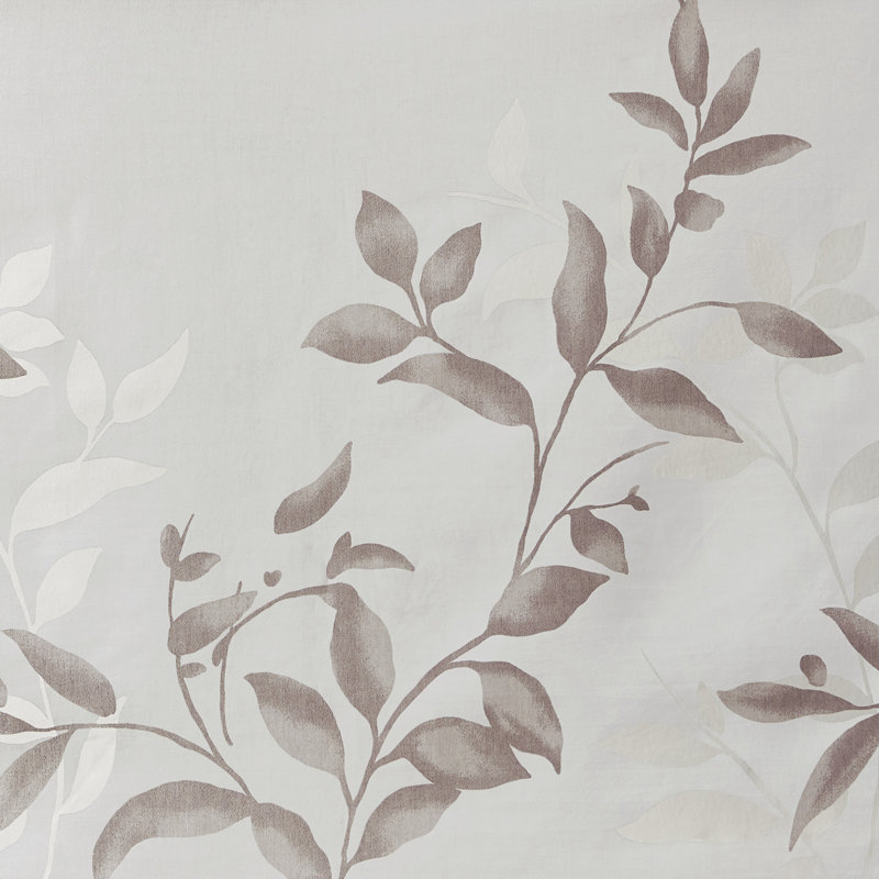 Panneau de rideau simple diaphane à motif floral à effet usé avec œillets Cecily, Mauve, l 50" x L 84"