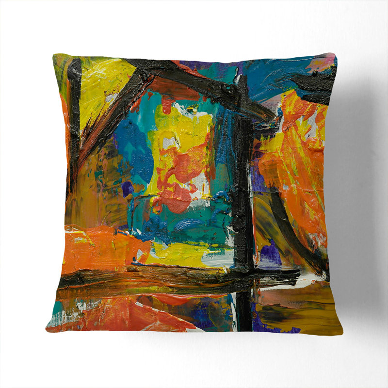 Abstract Square Cushion, 55 x 55 cm
