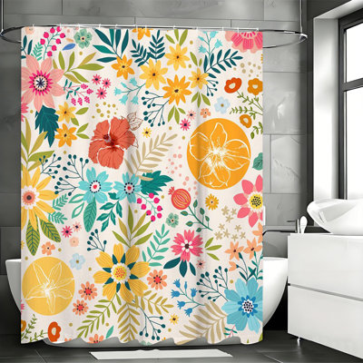 Shower Curtains with Hooks Included